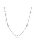 Necklace with 925 silver details and zirconias
